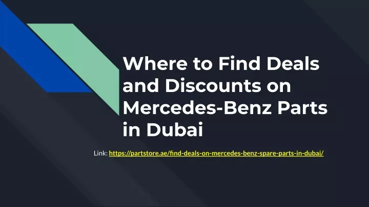 where to find deals and discounts on mercedes