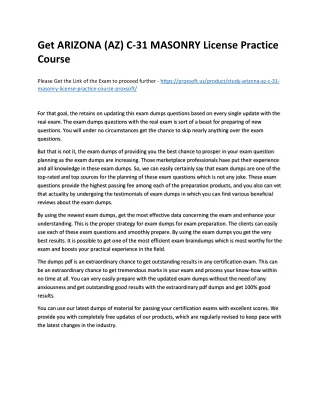 get arizona az c 31 masonry license practice