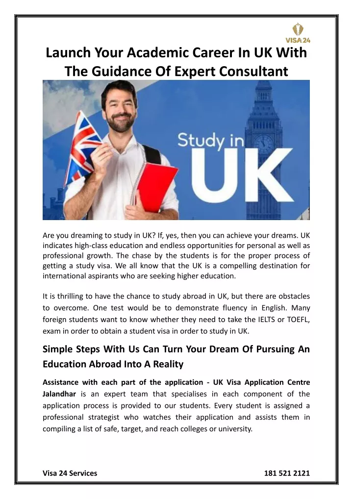 launch your academic career in uk with