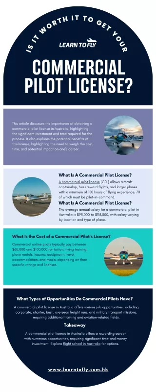 Is it Worth It To Get Your Commercial Pilot License?