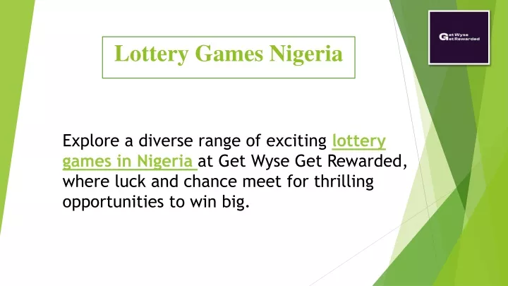 lottery games nigeria