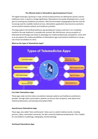 the ultimate guide to telemedicine