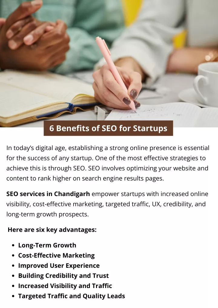 6 benefits of seo for startups