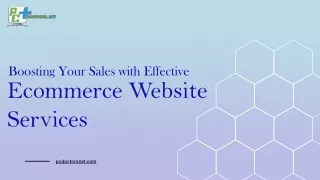 Boosting Your Sales with Effective Ecommerce Website Services