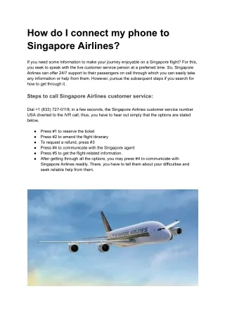 How do I talk to someone on Singapore Airlines_