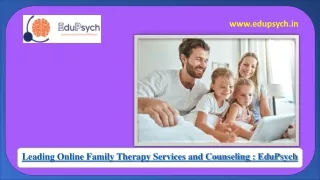 Best Online Family Therapy Provider - EduPsych