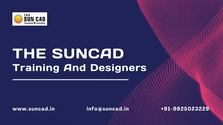 the suncad training and designers