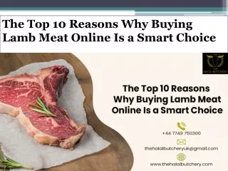 The Top 10 Reasons Why Buying Lamb Meat Online Is a Smart Choice