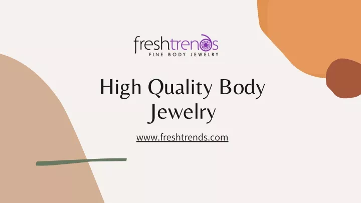 high quality body jewelry