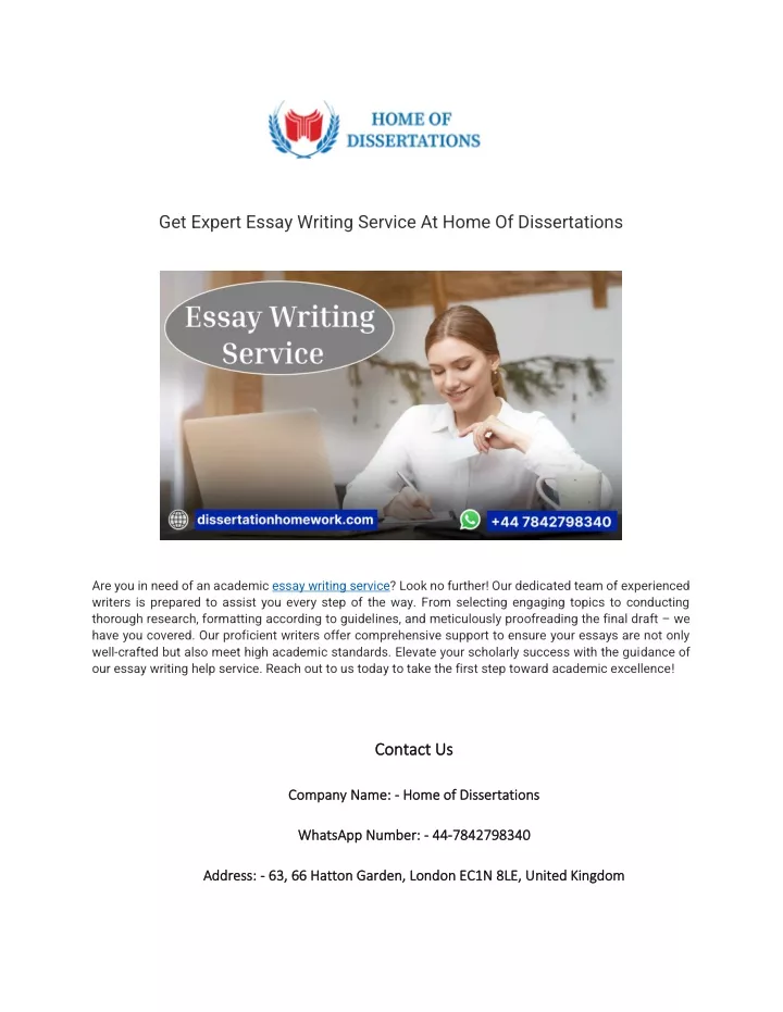 get expert essay writing service at home