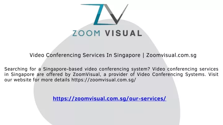 video conferencing services in singapore