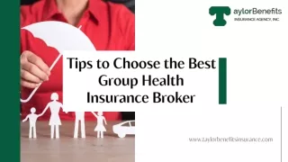 Tips to Choose the Best Group Health Insurance Broker
