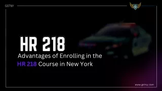 Advantages of Enrolling in the HR 218 Course in New York