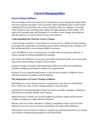 careerchangeguides