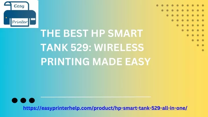 the best hp smart tank 529 wireless printing made