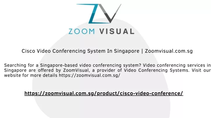 cisco video conferencing system in singapore