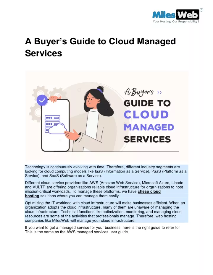 a buyer s guide to cloud managed services