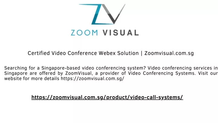 certified video conference webex solution