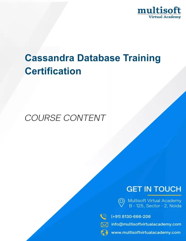 cassandra database training certification