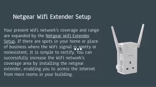 Netgear Wifi Extender Setup 3