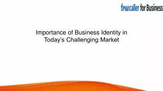 Importance of Business Identity in Today’s Challenging Market