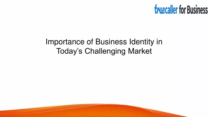 importance of business identity in today