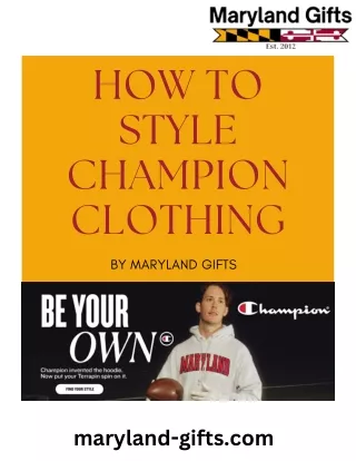 How to Style Champion Clothing
