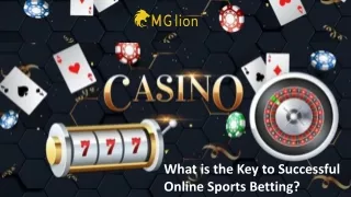 What is the Key to Successful Online Sports Betting