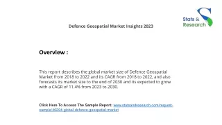defence geospatial market insights 2023
