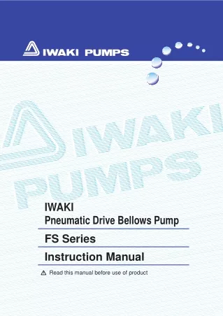 FS Series Pneumatic Drive Bellows Pump Instruction Manual