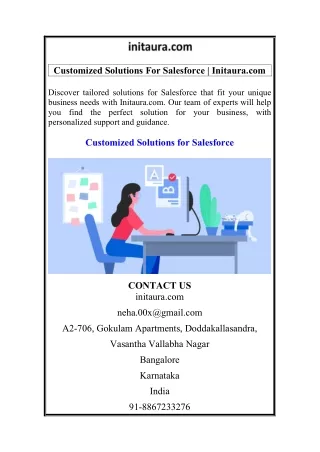 Customized Solutions For Salesforce  Initaura.com