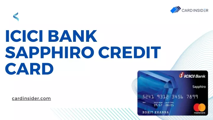 icici bank sapphiro credit card