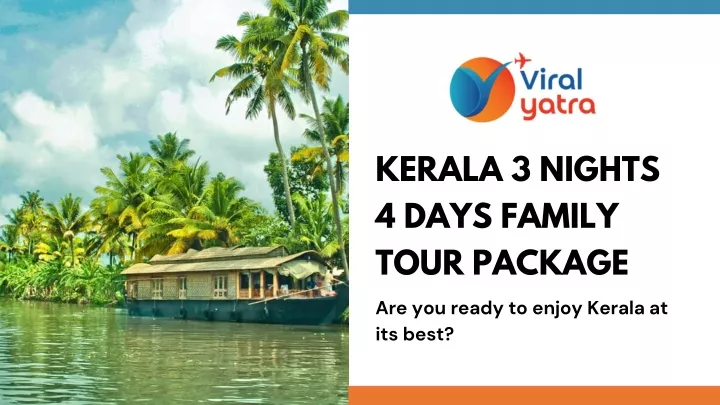 kerala 3 nights 4 days family tour package