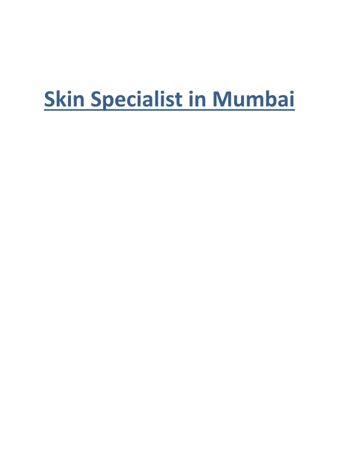 skin specialist in mumbai