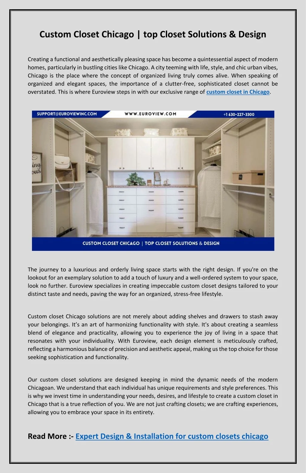 PPT - Custom Closet Chicago top Closet Solutions & Design PowerPoint ...