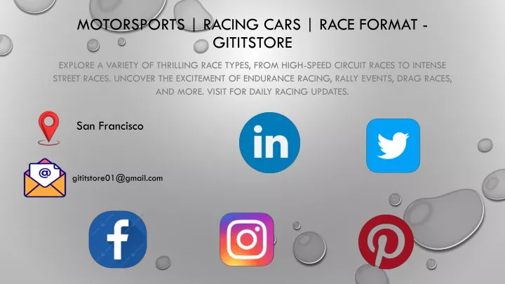 motorsports racing cars race format gititstore