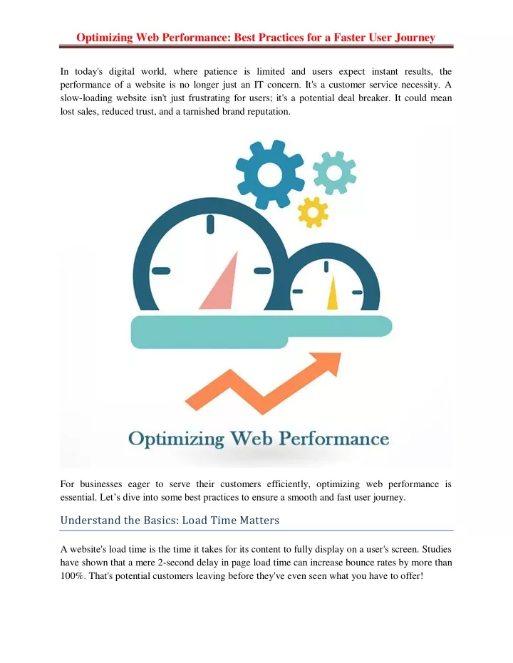 optimizing web performance best practices