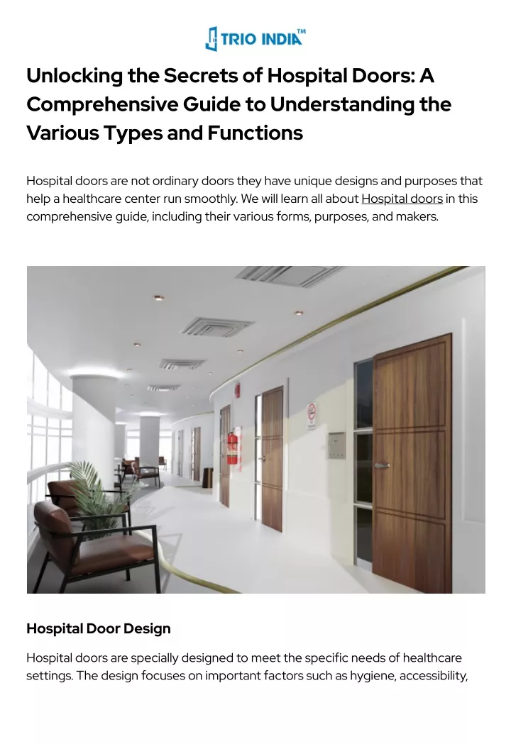 unlocking the secrets of hospital doors