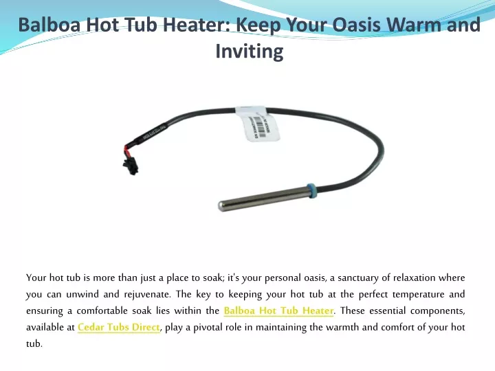 balboa hot tub heater keep your oasis warm