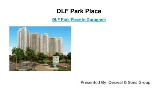 Apartments in DLF Park Place Gurgaon