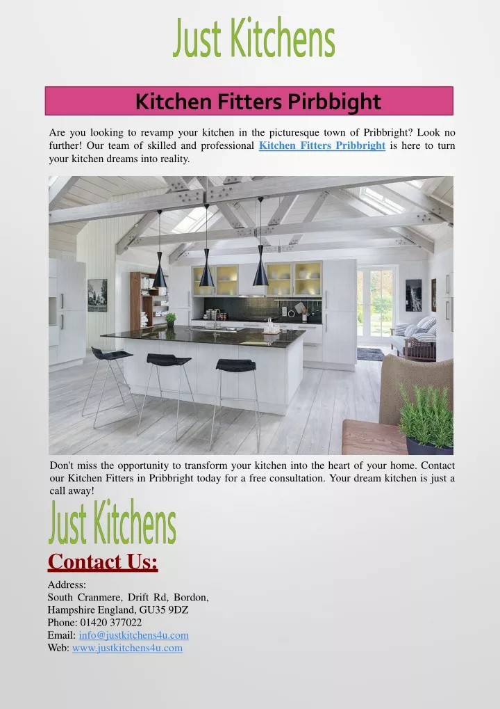 kitchen fitters pirbbight