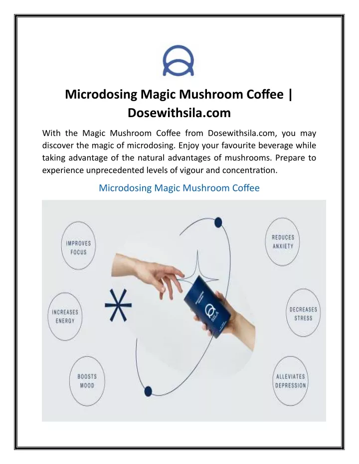 microdosing magic mushroom coffee dosewithsila com