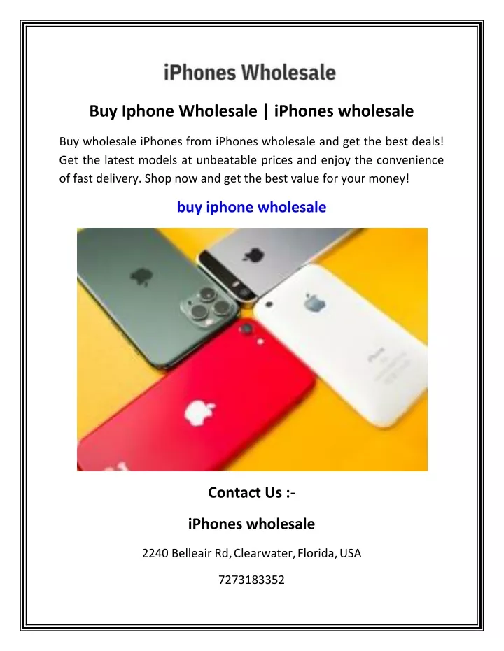 buy iphone wholesale iphones wholesale