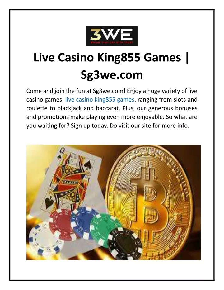 live casino king855 games sg3we com