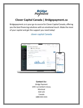 Clover Capital Canada | Bridgepayment.ca