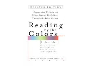 Download Reading by the Colors Overcoming Dyslexia and Other Reading Disabilitie