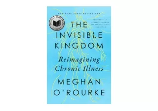 Kindle online PDF The Invisible Kingdom Reimagining Chronic Illness free acces