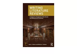 Download PDF Writing Literature Reviews full