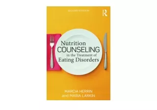 Ebook download Nutrition Counseling in the Treatment of Eating Disorders unlimit