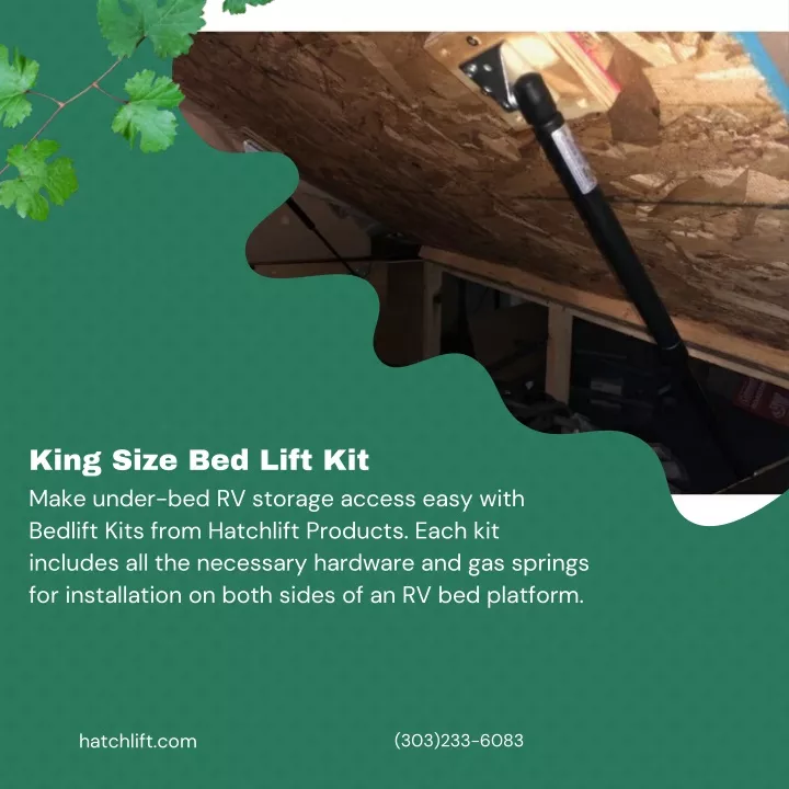 king size bed lift kit make under bed rv storage